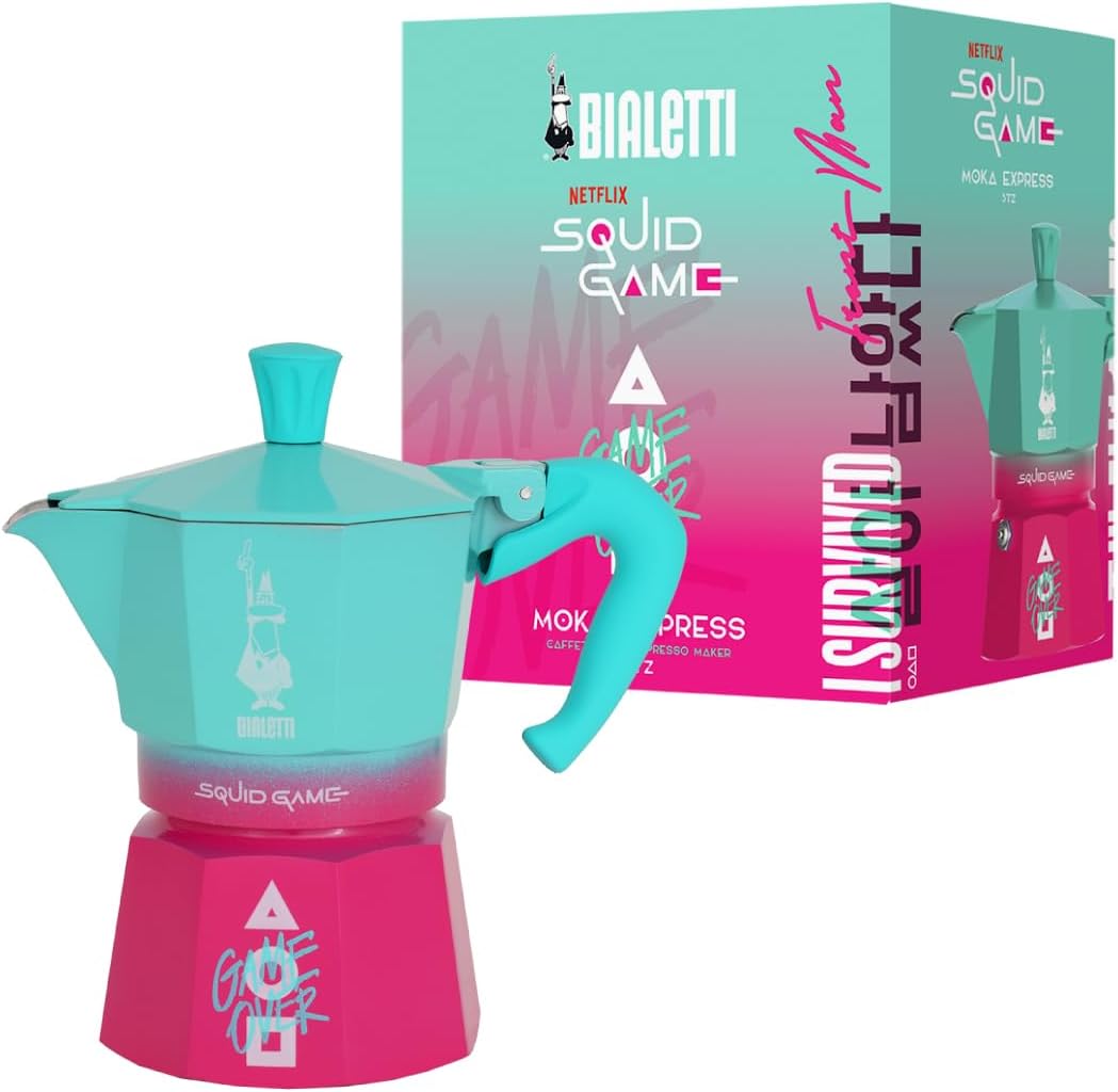 Table basse BIALETTI MOKA EXPRESS, 3tz, Squid Game - LIMITED EDITION