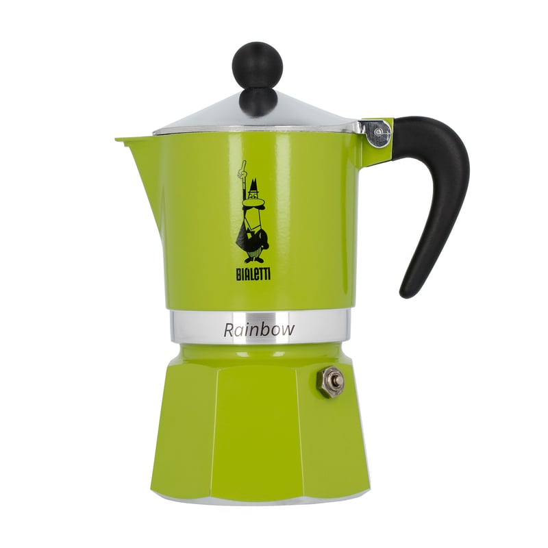 Caffettiera BIALETTI MOKA RAINBOW, 3tz, Zelena