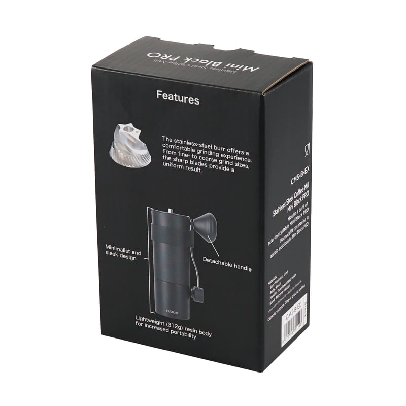HARIO Mini Black PRO, meuleuse à main