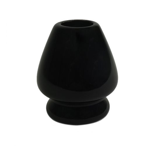 Support en porcelaine pour fouet à matcha (noir)