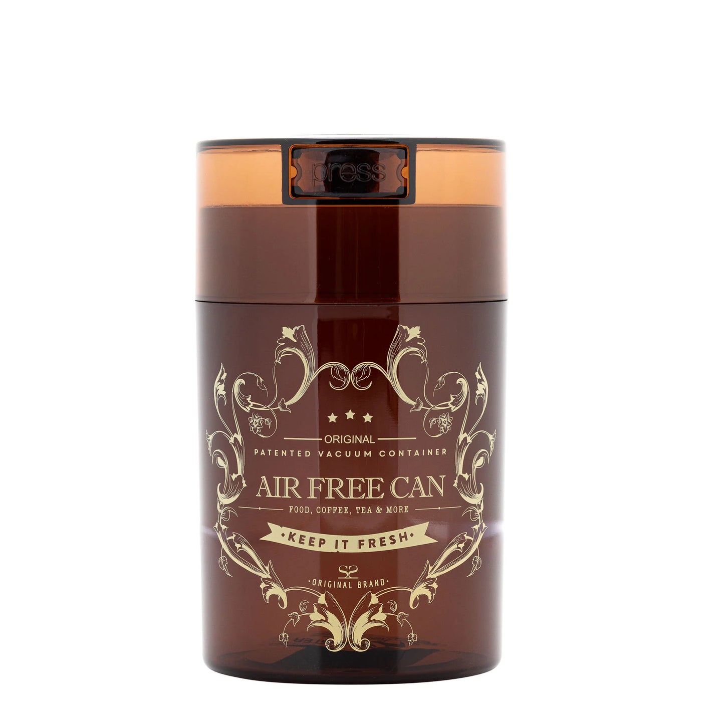 Récipient sous vide pour conserver le café, 250g, couleur ambre