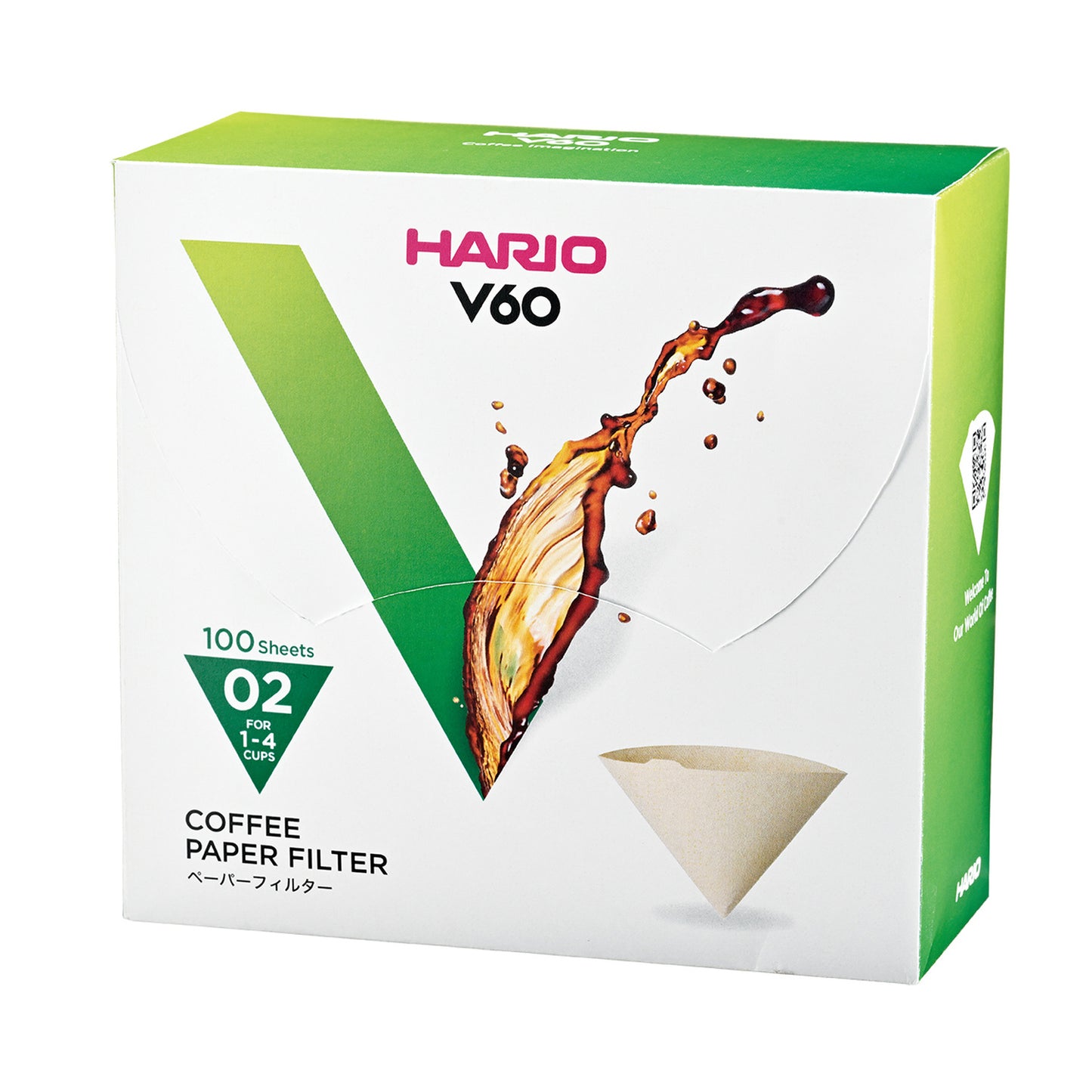 HARIO MISARASHI 02, filtres V60, 100 pièces