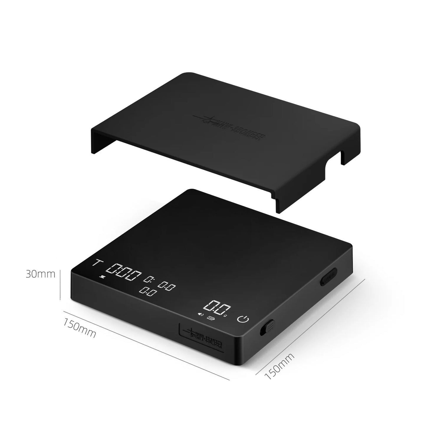 MHW-3BOMBER Cube Coffee Scale 3.0 Pro Max