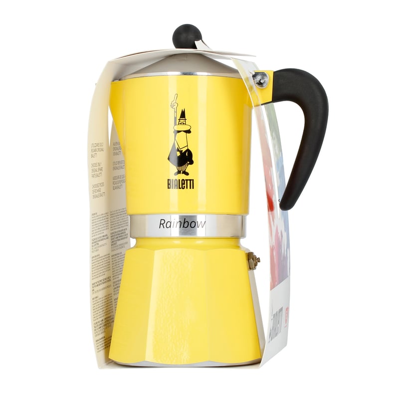 Kafetiera BIALETTI MOKA RAINBOW, 6tz, Rumena