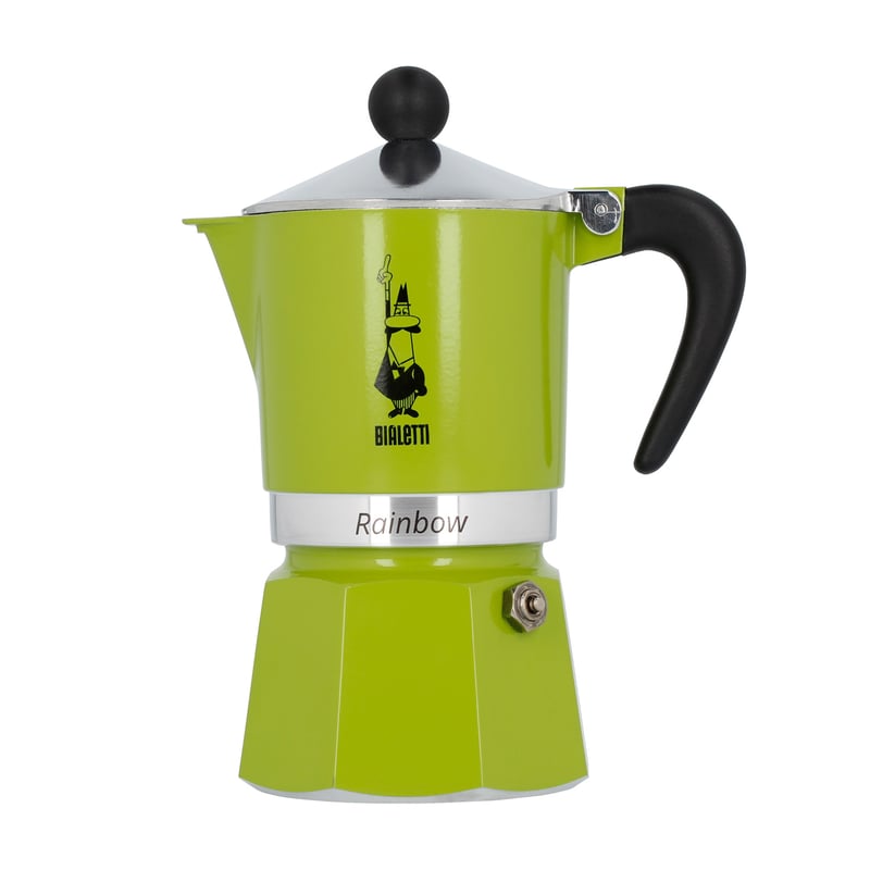 Kafetiera BIALETTI MOKA RAINBOW, 3tz, Zelena