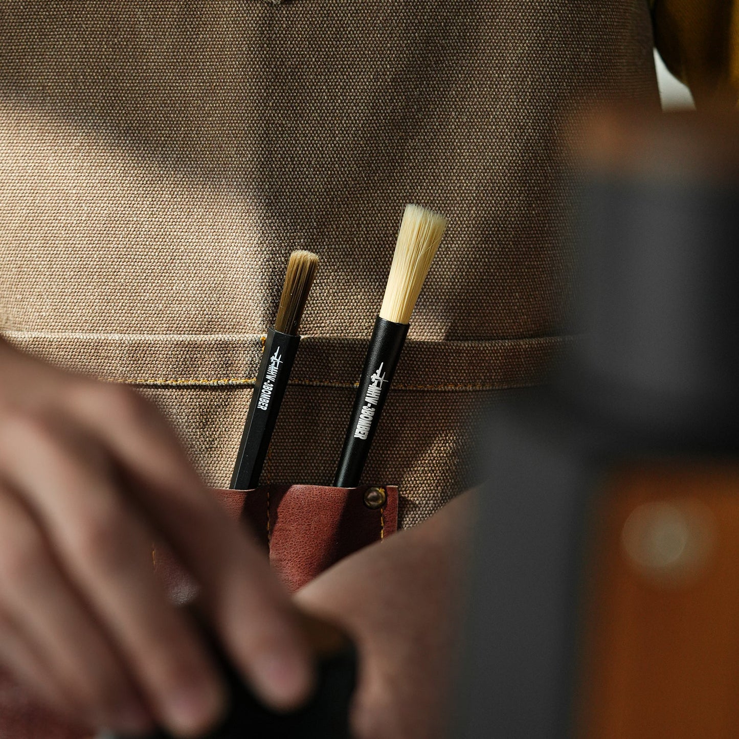 MHW-3BOMBER Coffee Cleaning Brush Espresso Brush Cleaner Tool