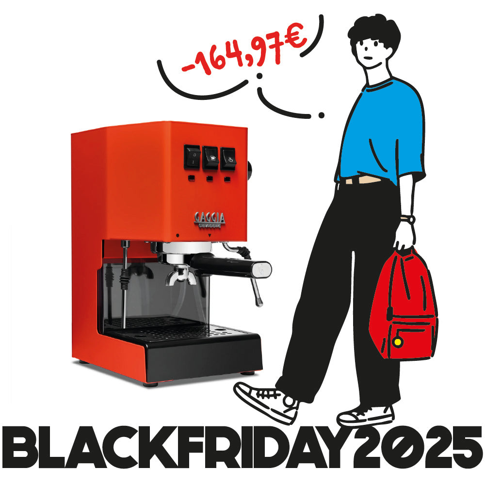 Gaggia CLASSIC E24 Hummerrot – Energy Vibes Orange