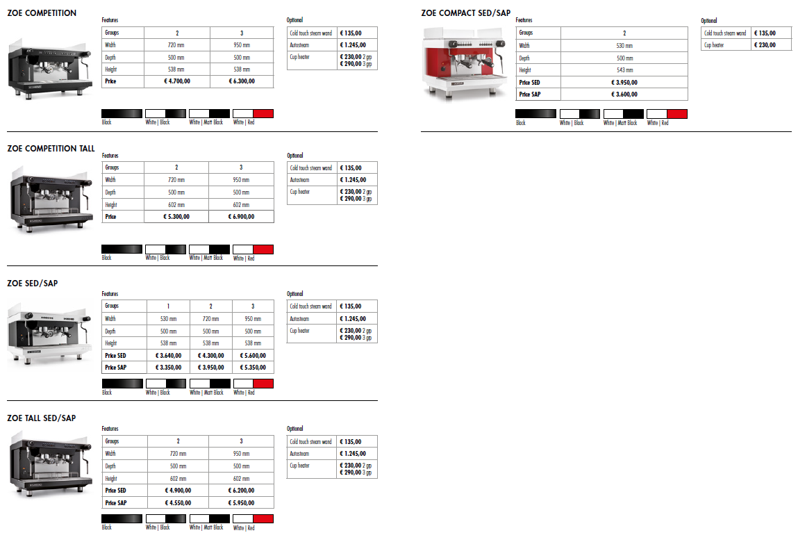 TO ORDER: SANREMO ZOE COMPETITION