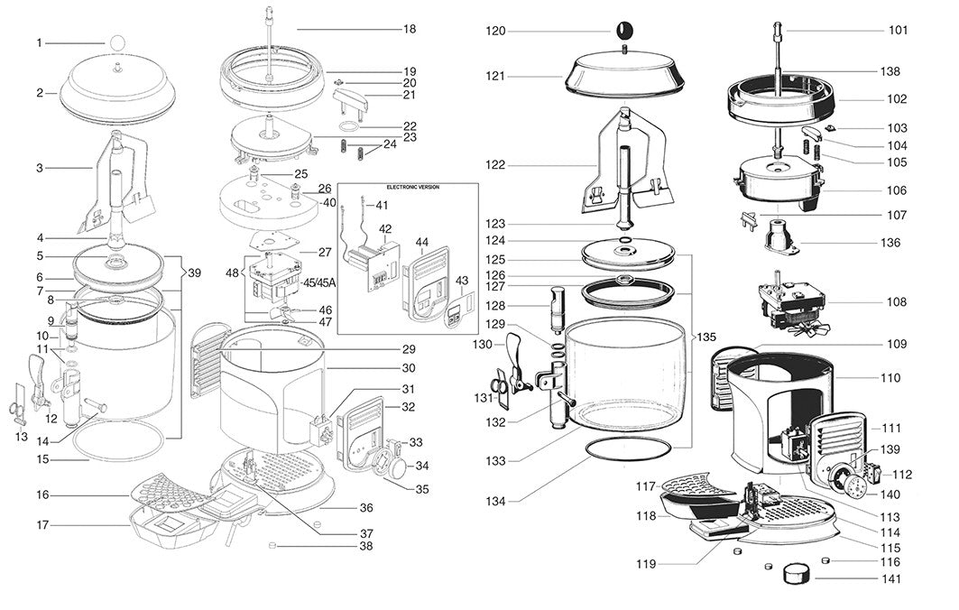 Spare part wire for hot chocolate taps 3 and 5L