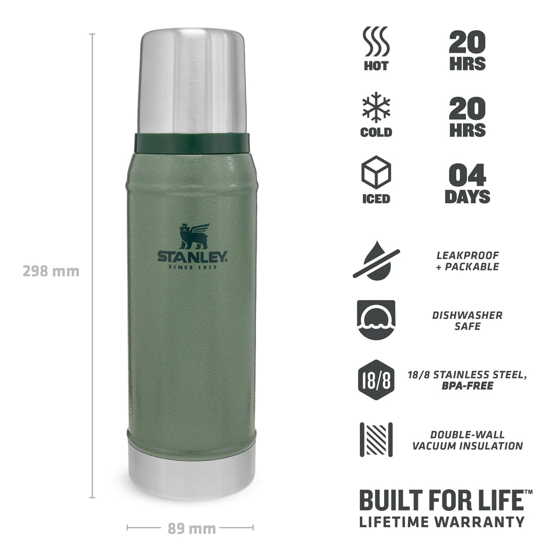 The Legendary Classic Bottle .75 L, Hammertone Green