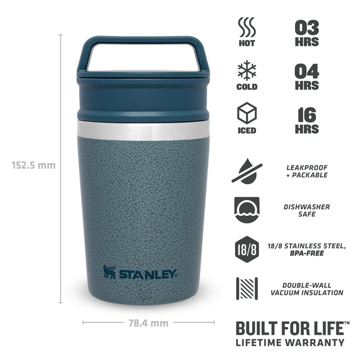 The Shortstack Travel Mug .23 L, Hammertone Ice