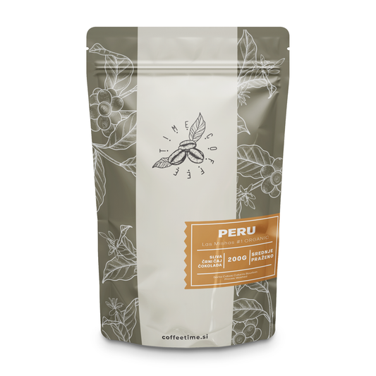 PERU Las Mishas #1 ORGANIC, Srednje Praženje