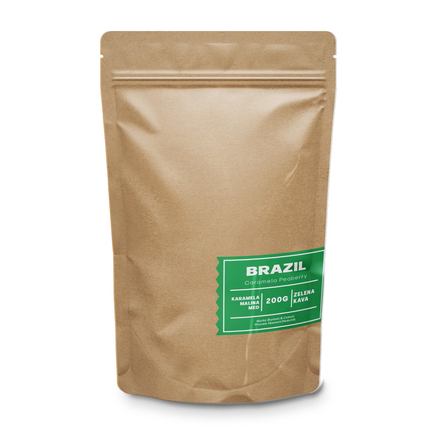 BRÉSIL Caramelo Peaberry ; CAFÉ VERT