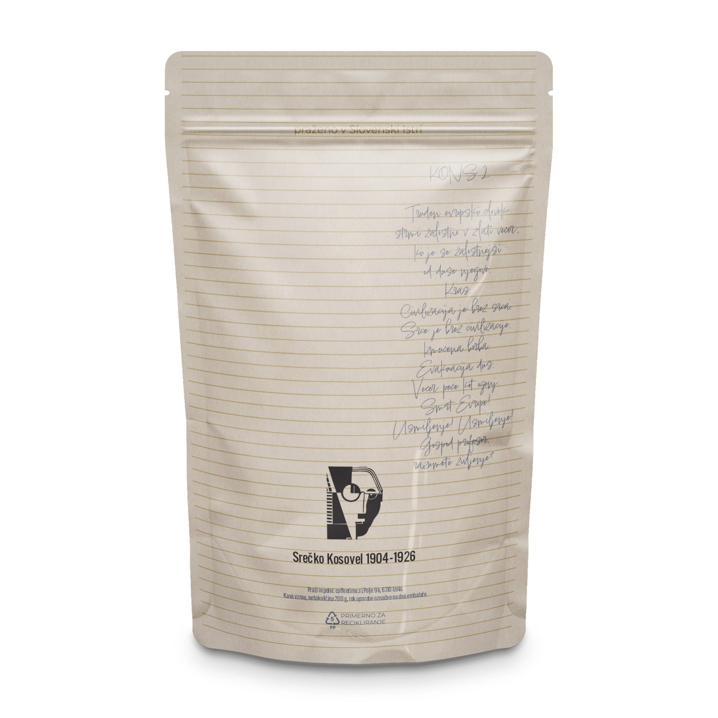 Srečko Kosovel - LIMITED EDITION - coffeetime.si X VaLE