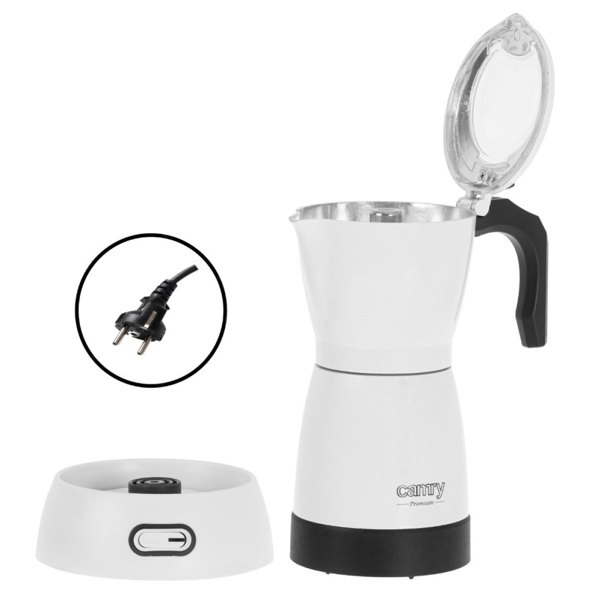 Camry White Electric Flour Coffee Maker 300ML CR4415W