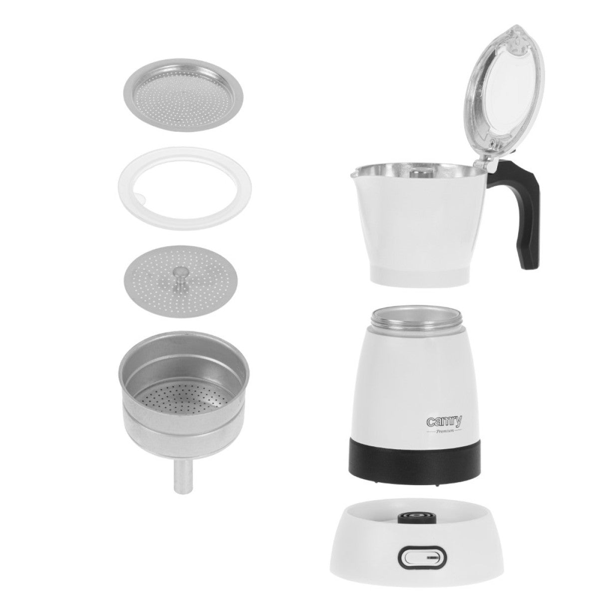 Camry White Electric Flour Coffee Maker 300ML CR4415W