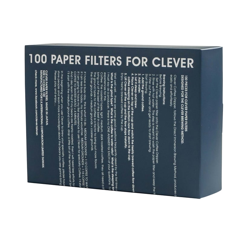 CLEVER DRIPPER FILTERS, 100 pcs