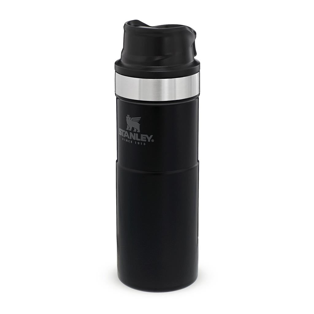 The Trigger Action Travel Mug .47 L, Matte Black Pebble