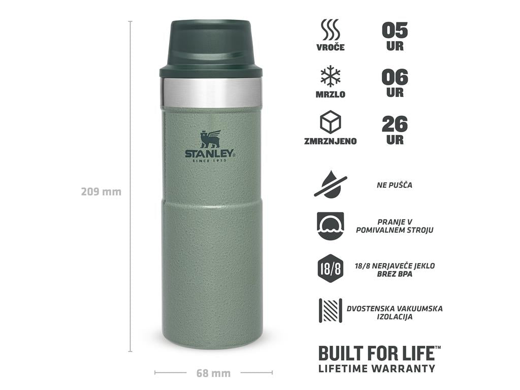 The Trigger Action Travel Mug .35 L, Hammertone Green