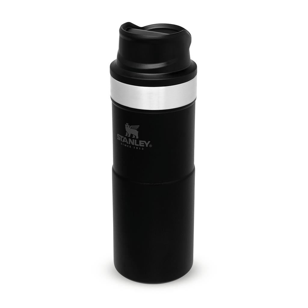 The Trigger Action Travel Mug .35 L, Matte Black Pebble