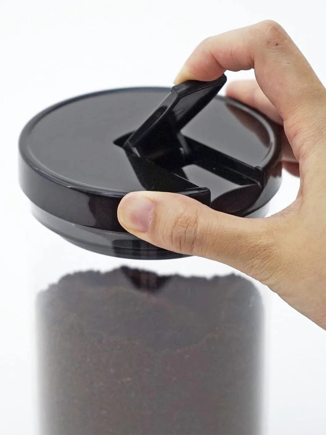Glass container for storing coffee, 1000 ml